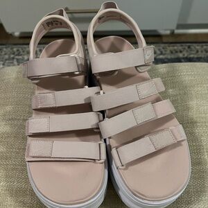 Nike Pink Sporty Sandals with Adjustable Straps